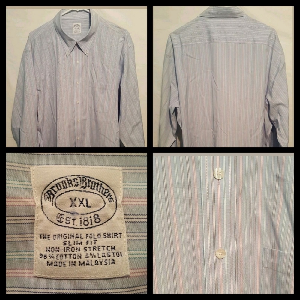 Men's Button Front Casual Dress Shirt